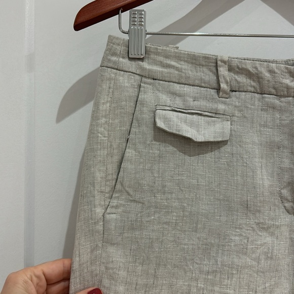 Zara light grey linen pants - Picture 2 of 8